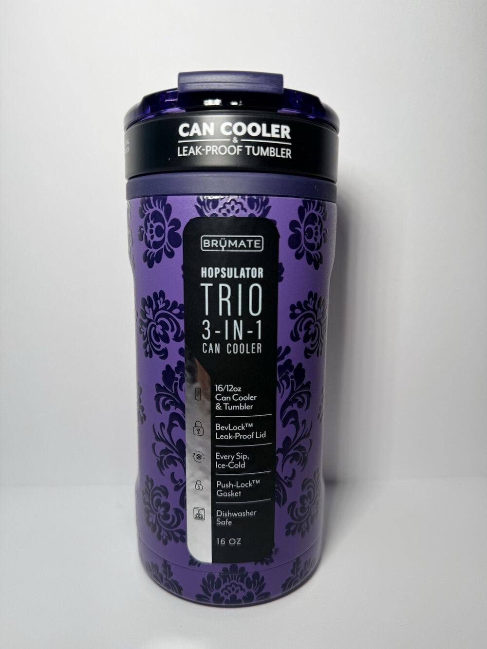 BruMate Halloween Exclusive VIOLET VEIL PURPLE Hopsulator Trio Can Cooler NWT